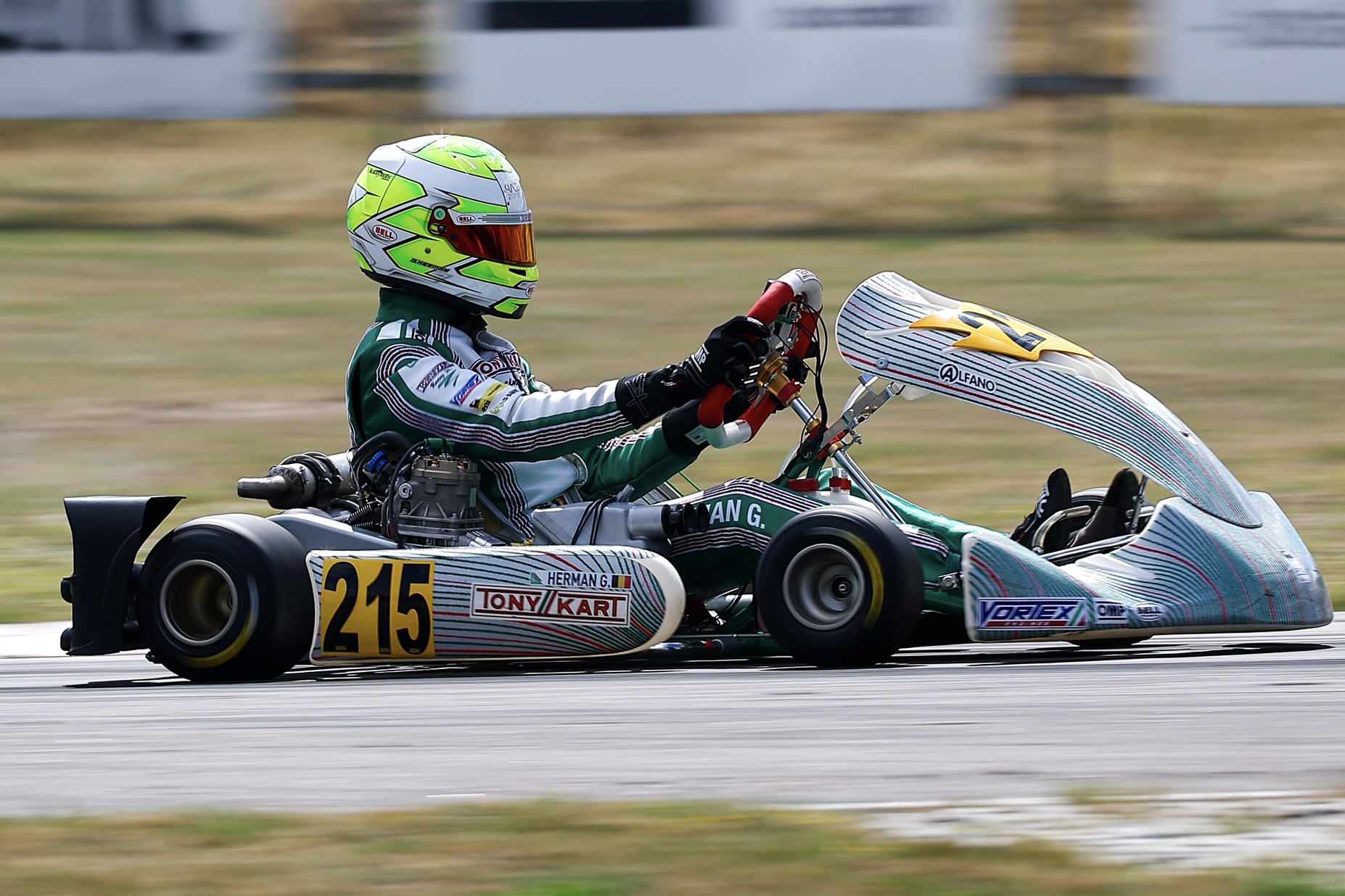 Tony Kart 215 on track